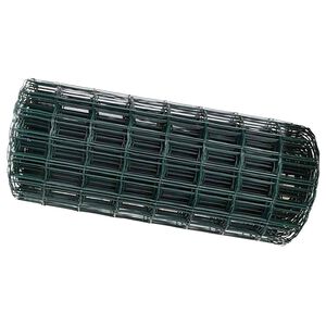 vidaXL Euroaita Vihreä 0.6 x 50 m PVC-pintainen rauta
