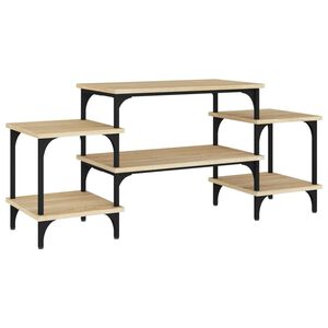 vidaXL TV-taso Sonoma-tammi 117x35x52 cm tekninen puu