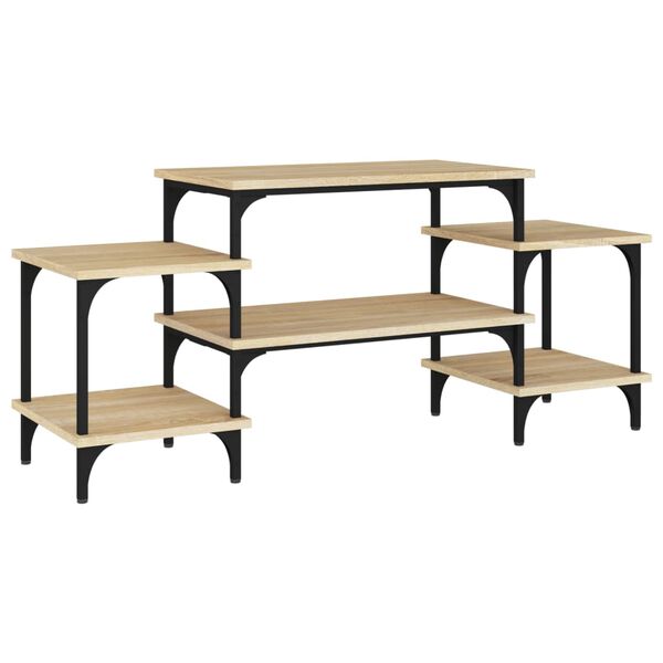 vidaXL TV-taso Sonoma-tammi 117x35x52 cm tekninen puu