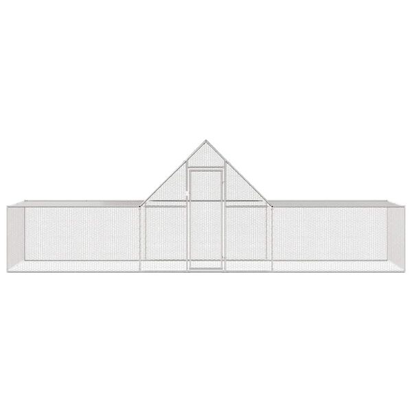 vidaXL Kanah&auml;kki 6x2x2 m galvanoitu ter&auml;s