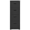 vidaXL Arkistokaappi antrasiitti 46x62x133 cm teräs