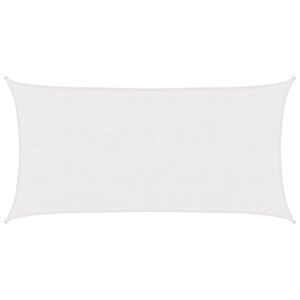 vidaXL Aurinkovarjolaudat valkoinen 2,5 x 6 m HDPE