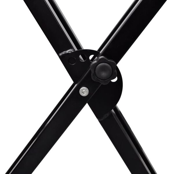 S&auml;&auml;dett&auml;v&auml; Kaksoistuettu Kosketinsoitinteline X-runko