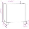 vidaXL Kukkalaatikot 2 kpl ruoste 40x40x40 cm s&auml;&auml;nkest&auml;v&auml; ter&auml;s