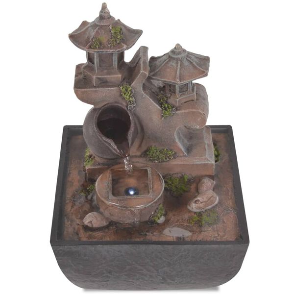 vidaXL Suihkul&auml;hde LED-valolla sis&auml;k&auml;ytt&ouml;&ouml;n polyresiini