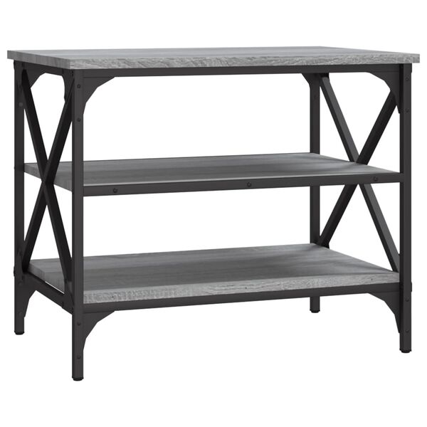 vidaXL TV-taso harmaa Sonoma 60x40x50 cm tekninen puu