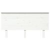 vidaXL Sängynpääty valkoinen 154x6x82,5 cm täysi mänty