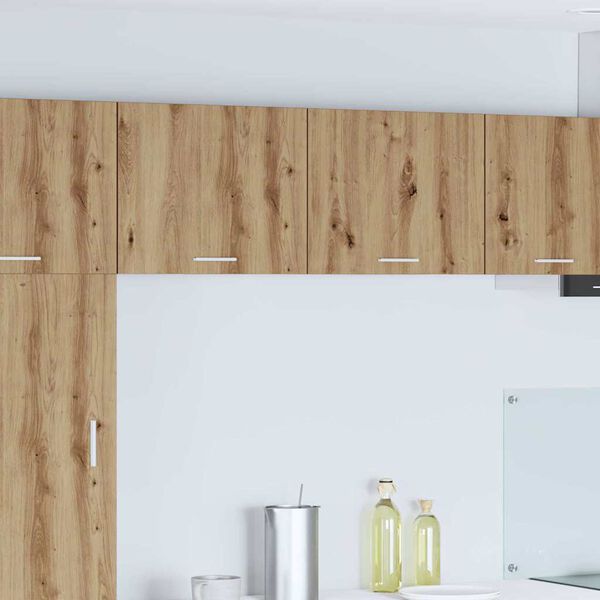 vidaXL Henkarikaappi ovella 2 pcs Artisan tammesta ja valkoisesta