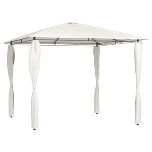vidaXL Huvimaja tolppasuojilla 3x3x2,6 m kerma 160 g/m&sup2;