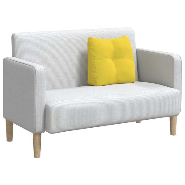 vidaXL Selk&auml;tyyny Vaalea keltainen 45 x 24 x 50 cm kangas