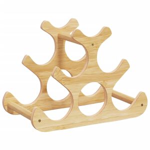 vidaXL Viinipulloteline 6 pullolle 35x18x25,5 cm bambu