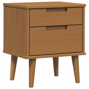 vidaXL Y&ouml;p&ouml;yt&auml;kaappi MOLDE Karamelli 40 x 35 x 48 cm T&auml;ysi m&auml;nty