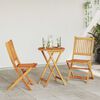 vidaXL Puutarhan Bistro Set 3 pcs Ruskea täysi akaasiapuu