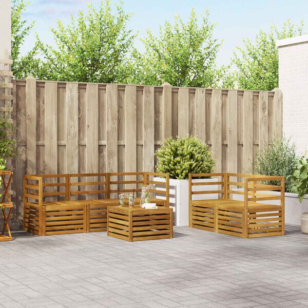 vidaXL Sohvasarjat Tihe&auml; akasiapuu