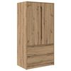 vidaXL Vaatekaappi Artisan Tammi 79,5 x 49 x 156 cm K&auml;sitelty puu