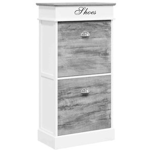 vidaXL Kenk&auml;kaappi harmaa 50x28x98 cm keisaripuu
