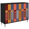 vidaXL Sivup&ouml;yt&auml; ESSEN Musta tammi 102 x 33 x 76 cm Tekninen puu