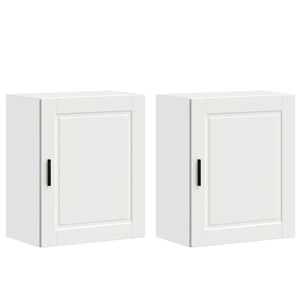 vidaXL Keitti&ouml;n sein&auml;kaapit 2 kpl Porto valkoinen suunniteltu puu