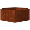 vidaXL Kukkalaatikko ruoste 138x120x45 cm Corten ter&auml;s