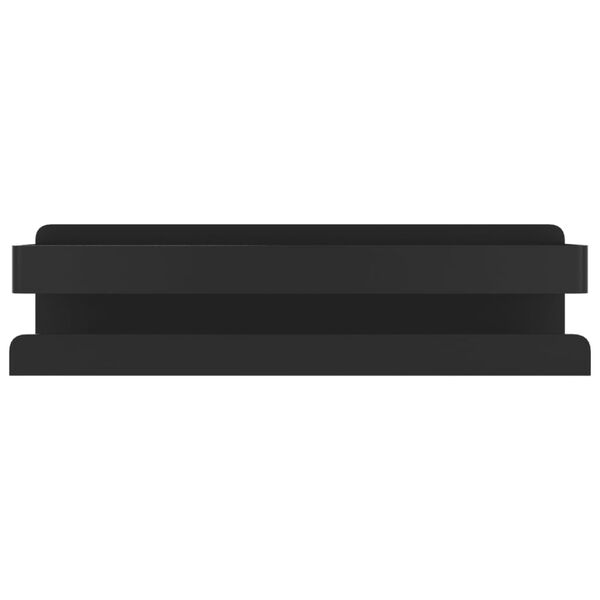 vidaXL Suihkuhylly musta 23x6,5x6 cm harjattu 304 ruostumaton teräs