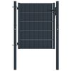 vidaXL Aitaportti PVC ja ter&auml;s 100x100 cm antrasiitti