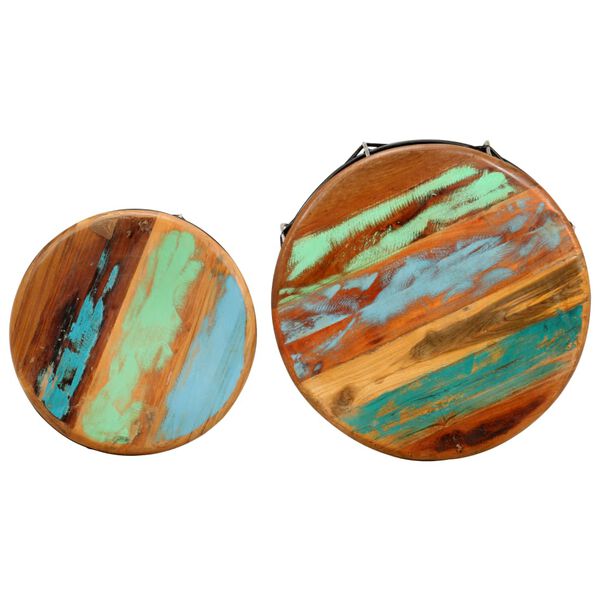 vidaXL Sohvapöydät 2 kpl täysi kierrätetty puu