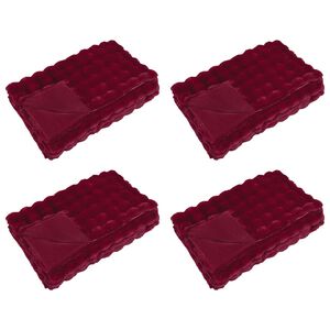 vidaXL Liukuestett&auml; sis&auml;lt&auml;v&auml; tekokaninannahkate Olite 4 kpl 8.1 kg