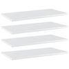 vidaXL Kirjahyllytasot 4 kpl korkeak. valk. 60x30x1,5 cm tekninen puu