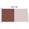 vidaXL Sis&auml;&auml;nvedett&auml;v&auml; terassin sivumarkiisi 170x300 cm ruskea
