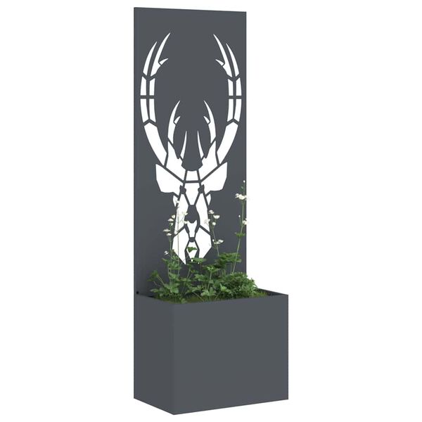 vidaXL Puutarhan yksityisyyden verho Antrasiitti 50 x 140 cm