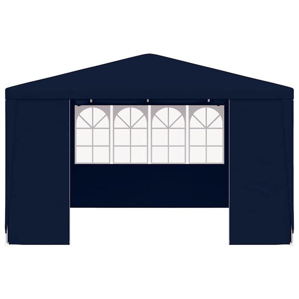 vidaXL Ammattilaisten juhlateltta sivuseinillä 4x4 m sininen 90 g/m²