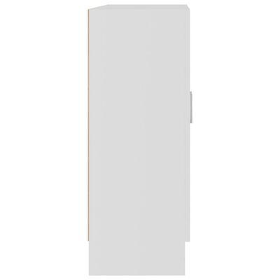 vidaXL Vitriinikaappi valkoinen 82,5x30,5x80 cm lastulevy