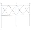 vidaXL Metallinen vaihtop&auml;&auml;ty valkoinen 120 cm