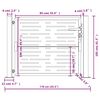 vidaXL Puutarhan portti antrasiitti 100x100 cm teräs neliönmuotoinen