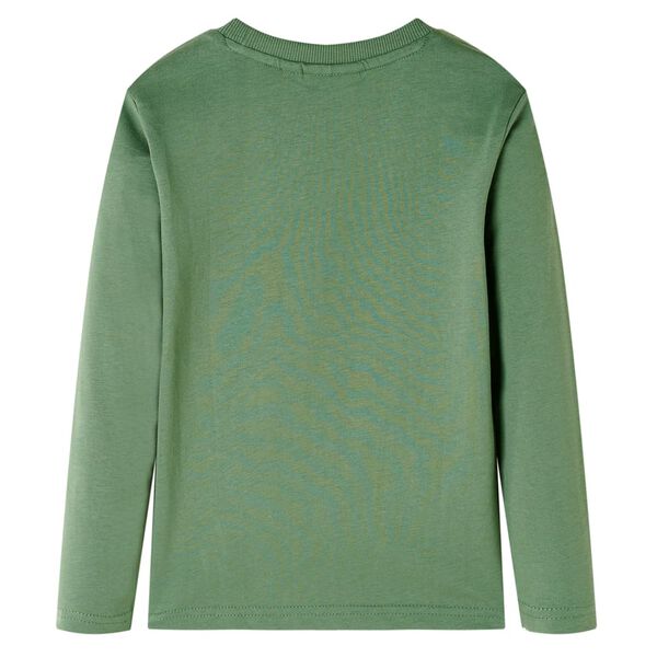 Lasten pitk&auml;hihainen T-paita vaalea khaki 92