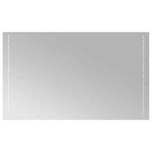 vidaXL LED kylpyhuonemirror L&auml;pin&auml;kyv&auml; 100 x 60 cm karkaistu lasi