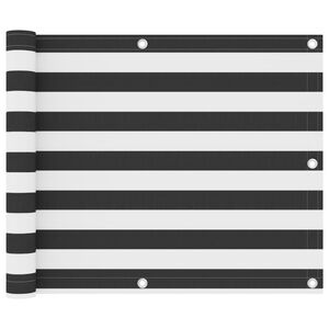 vidaXL Parvekkeen suoja antrasiitti/valkoinen 75x300 cm Oxford kangas