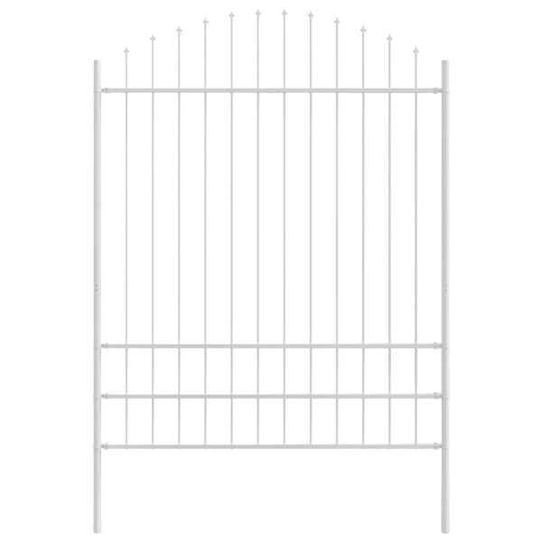 vidaXL Puutarha-aita 4 pcs Valkoinen 170 x 225 cm Jauhemaalattu Ter&auml;s