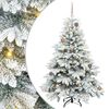 vidaXL Tekojoulukuusi 150 LED-valoilla Valkoinen 150 cm PE ja PVC