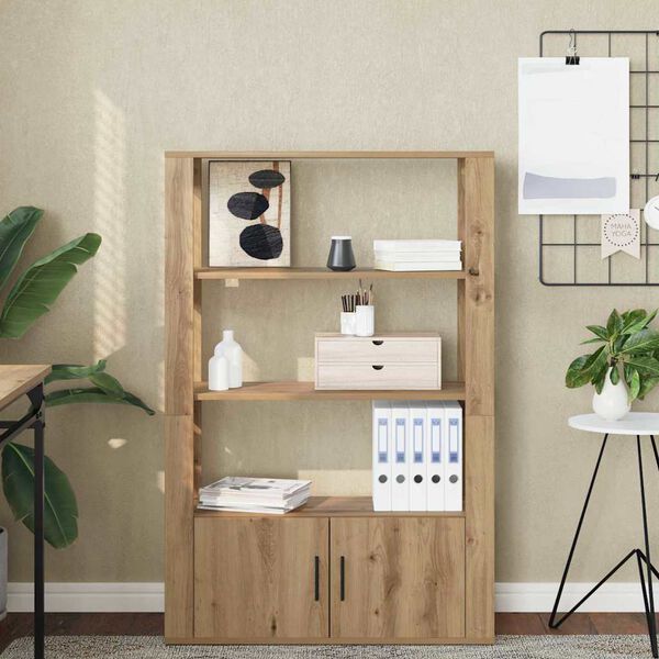 vidaXL Sivup&ouml;yt&auml; artesaani tammi 30 x 80 x 119.5 cm Tekninen puu