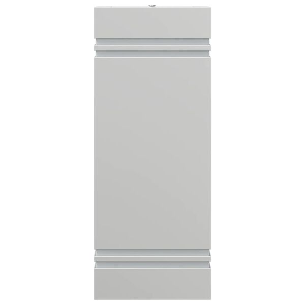 vidaXL Ulkoseinävalo hopea ruostumaton teräs