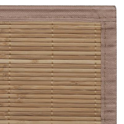 vidaXL Suorakulmainen ruskea bambumatto 80x200 cm