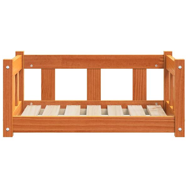 vidaXL Koiran Peti Vaha ruskea 65,5 x 50 x 28 cm Massiivinen m&auml;nty