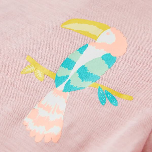 Lasten T-paita vaalea pinkki 116