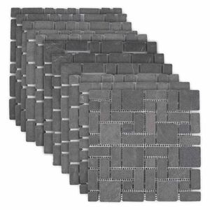 vidaXL Mosaiikkilaatat Harmaa 30 x 30 cm Marmori