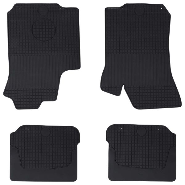 vidaXL Auton matto 4 pcs Musta &Scaron;KODA OCTAVIA I 97-04 Kumi