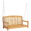 vidaXL Keinupenkki 114 x 61 x 61,5 cm Tiikkipuu Luonnollinen