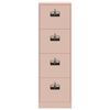 vidaXL Asiakirjakaappi laatikon kanssa 2 pcs Pinkki 44 x 50 x 106.5 cm