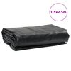 vidaXL Pressu musta 1,5x2,5 m 650 g/m&sup2;