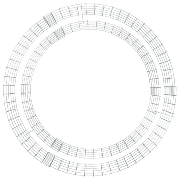 vidaXL Kivikori tulimalja Ø 100 cm galvanoitu rauta